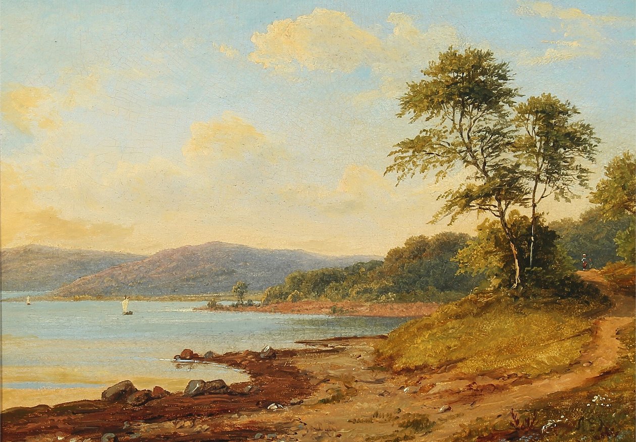 Danés: Sydlandsk kystparti Paisaje de la costa meridional de Anton Eduard Kieldrup