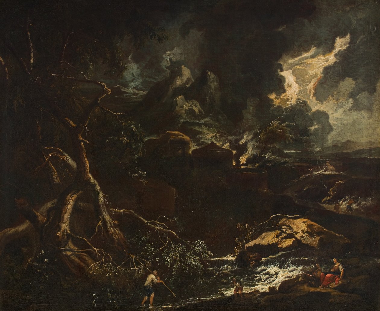 paisaje de tormenta de Anton Faistenberger