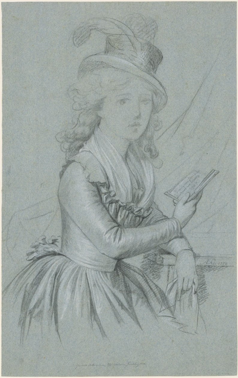 Retrato de la actriz Marie Magdalene Charlotte Ackermann (1757-1775) de Anton Graff