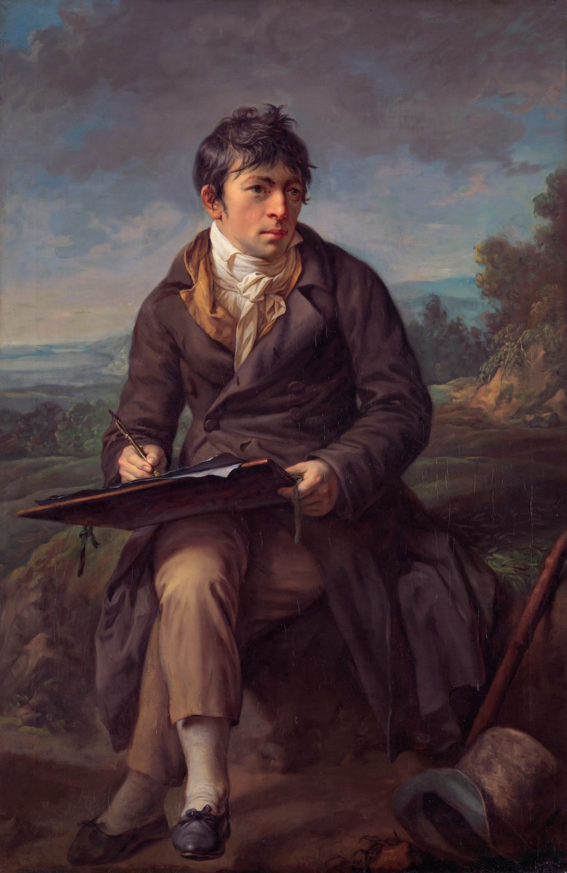 Retrato del paisajista Carl Anton Graff de Anton Graff