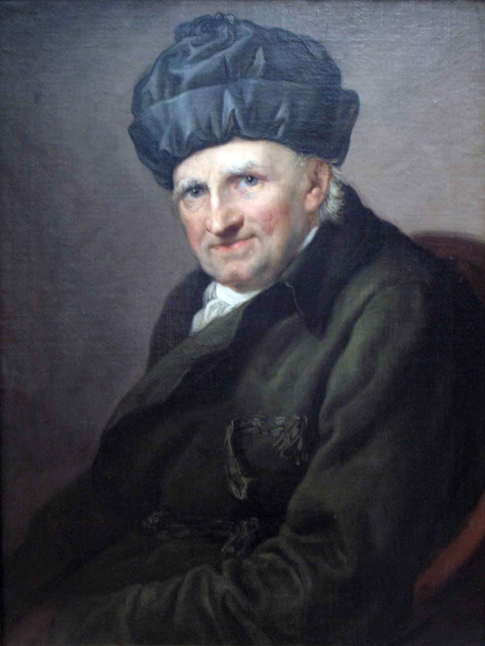 El preboste Johann Joachim Spalding con bata de casa de Anton Graff