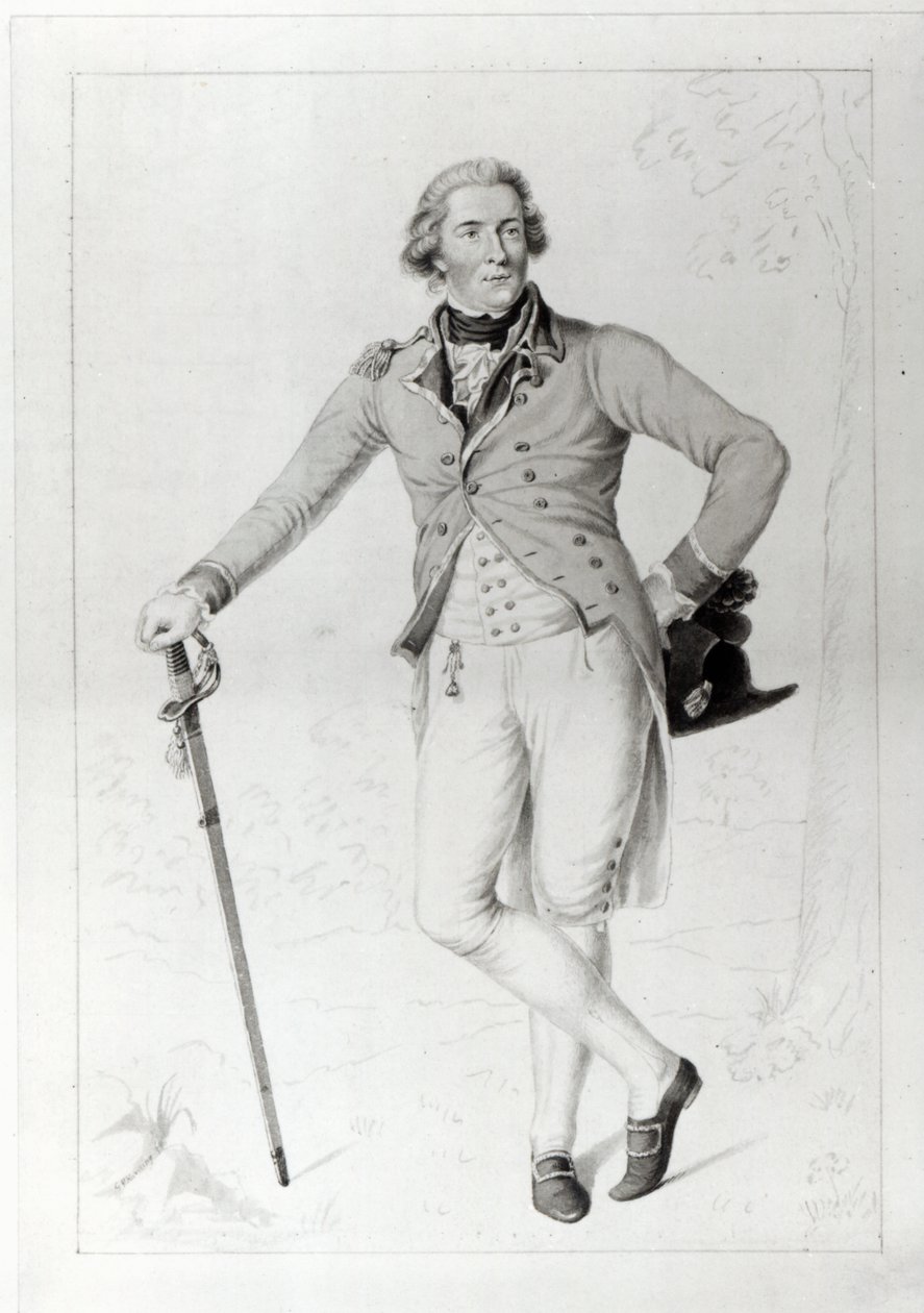 Thomas Bruce, 7º Conde de Elgin, grabado por George Perfect Harding, 1787 de Anton Graff