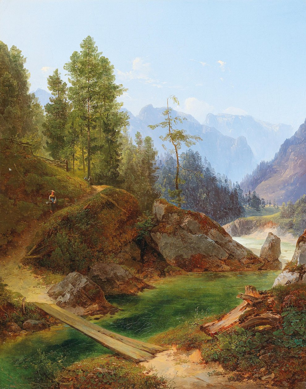 Vista de los Altos Alpes cerca de Weichselboden, en Estiria de Anton Hansch