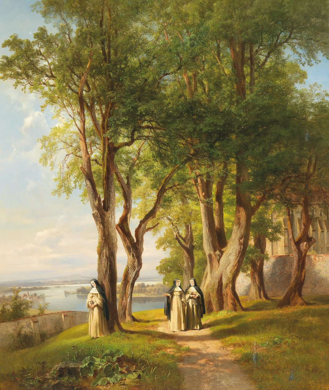 En el jardín del convento de Anton Hansch
