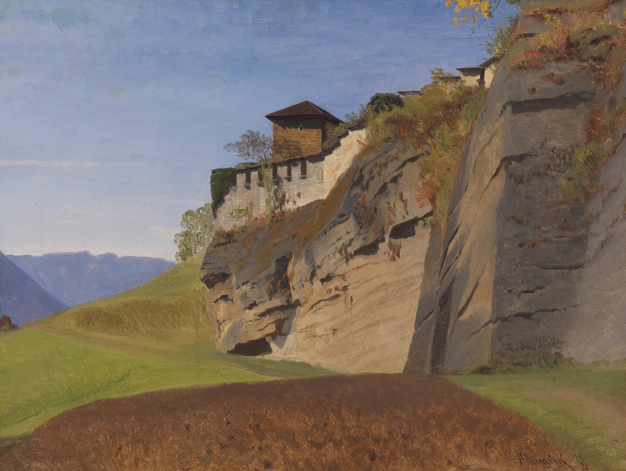 Anton Hlavacek Richterhöhe en el Mönchsberg de Salzburgo 1871 de Anton Hlavacek