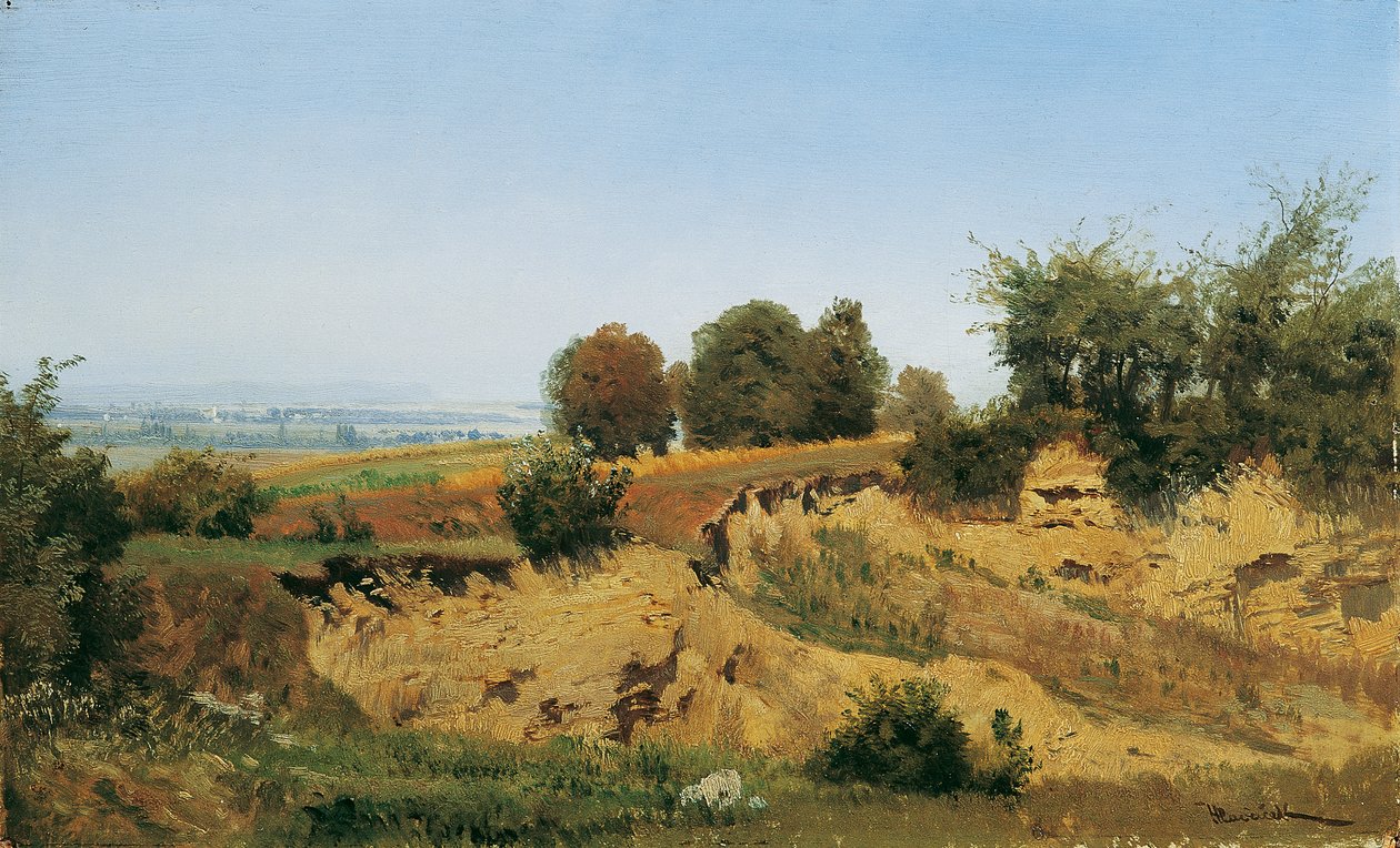 Cerca de Mannersdorf en las montañas de Leithage de Anton Hlavacek