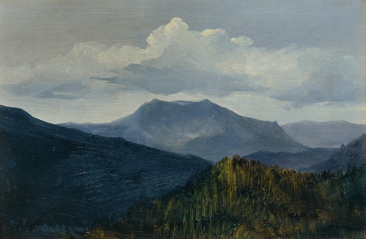 El Schneeberg cerca de Gutenstein de Anton Hlavacek
