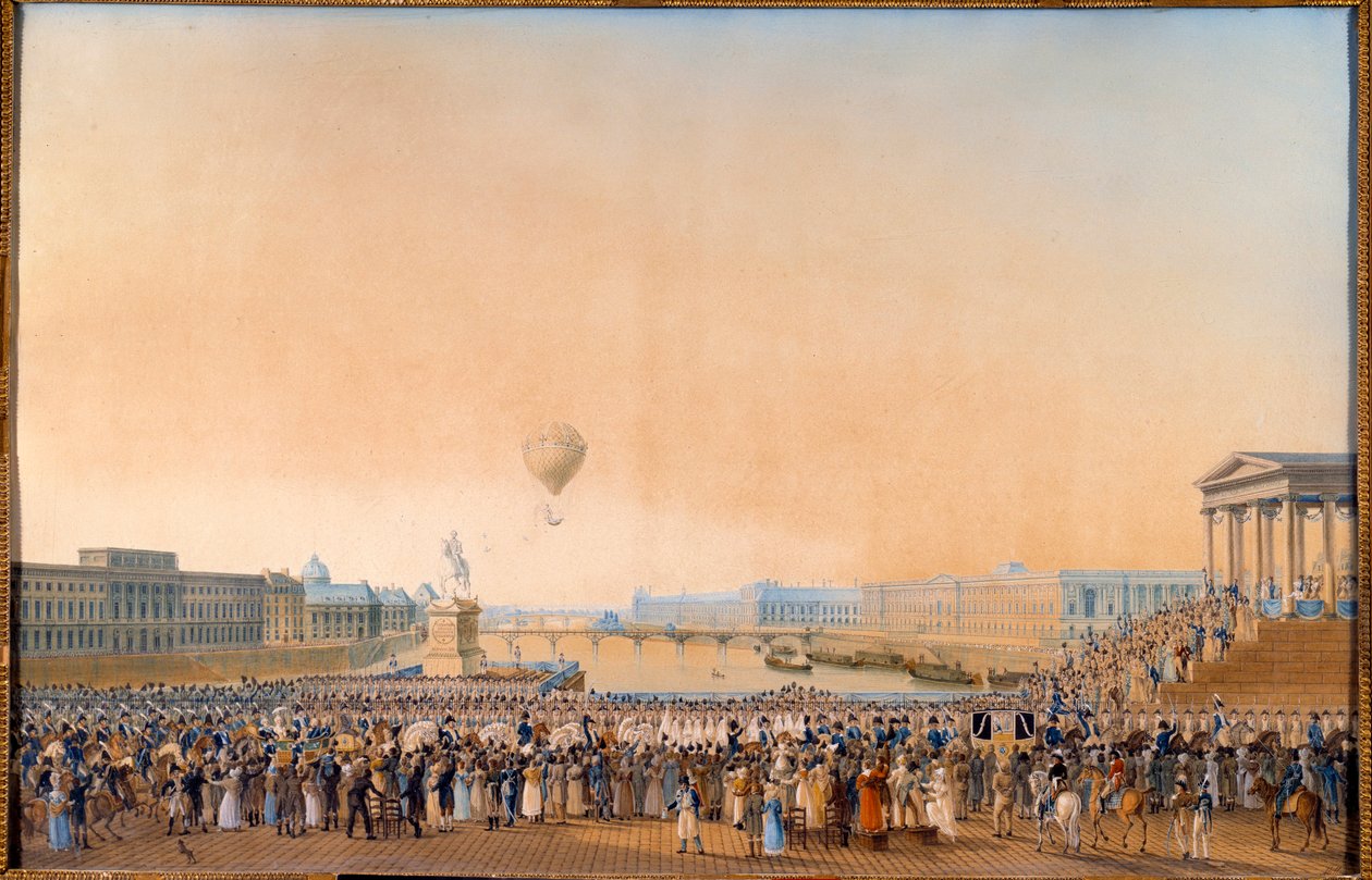 Entrada de Luis XVIII, Rey de Francia, en París el 3 de mayo de 1814 de Anton Ignaz Melling