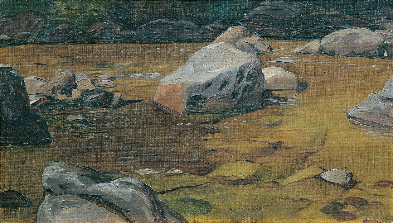 rocas en el arroyo de Anton Josef von Kenner
