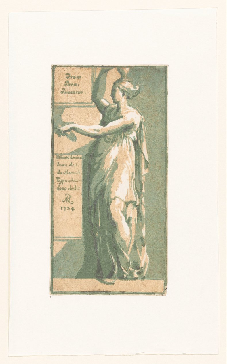 mujer de pie de Anton Maria I Zanetti