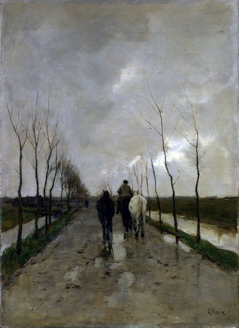 Un camino holandés de Anton Mauve