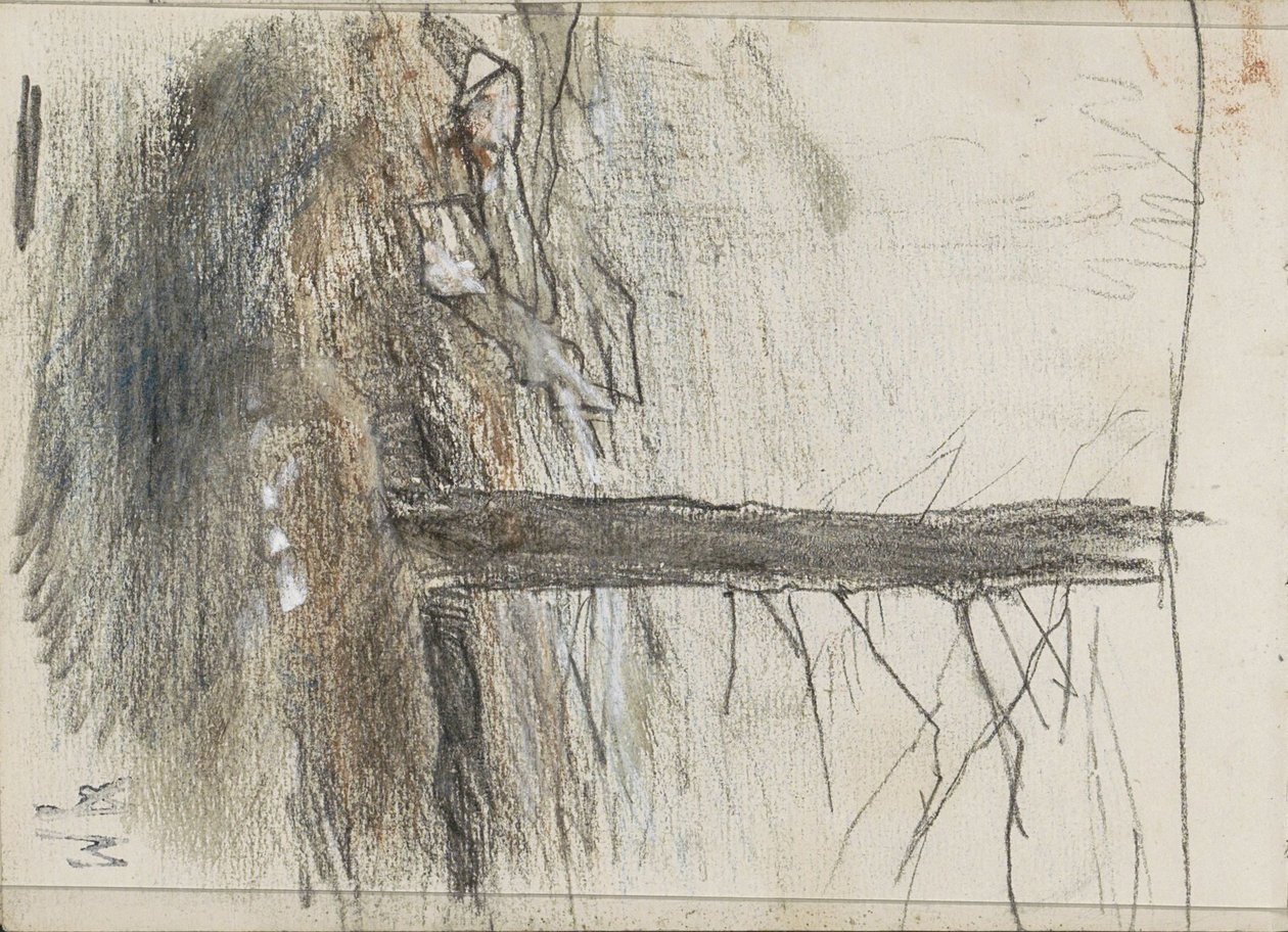 Árbol con ramas desnudas de Anton Mauve