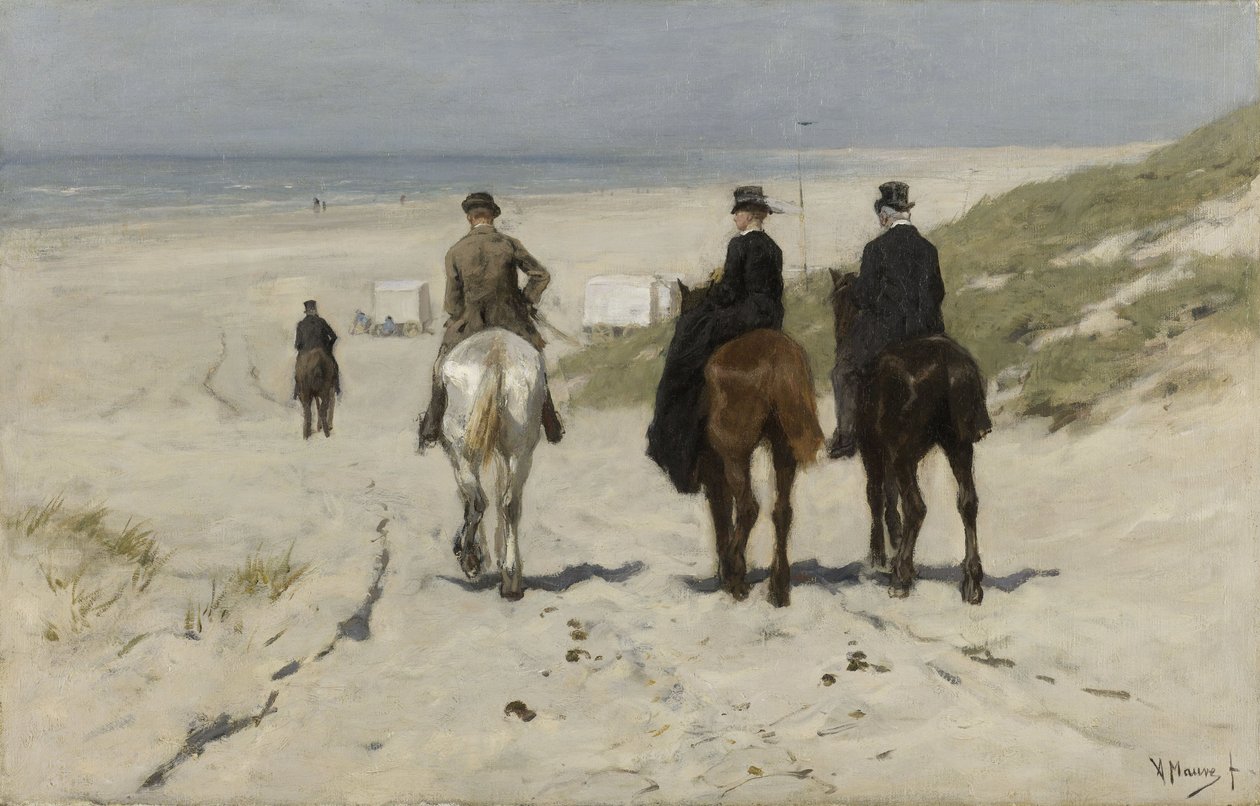 Paseo matutino por la playa de Anton Mauve