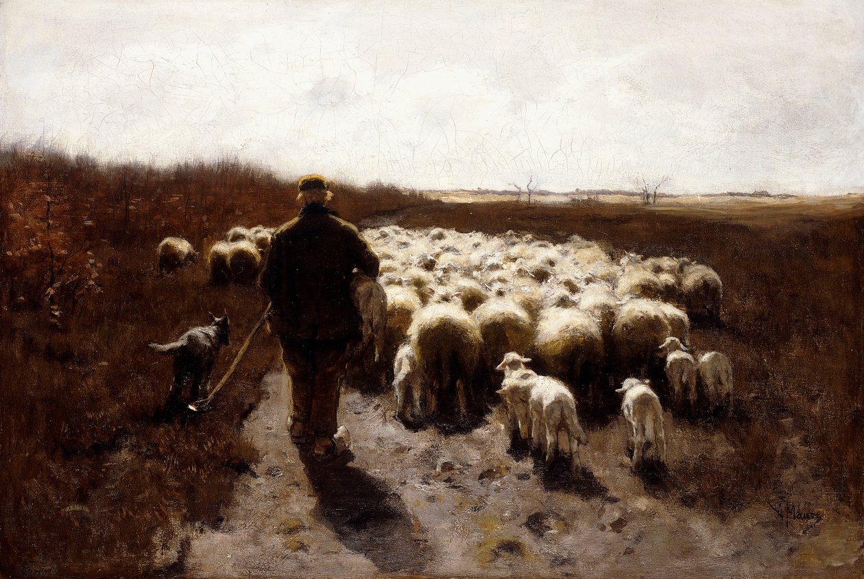 El regreso del rebaño de Anton Mauve