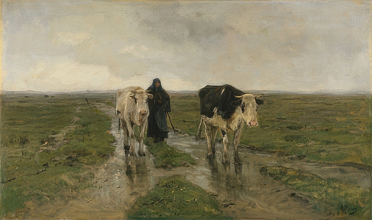 Pastoreo de Anton Mauve