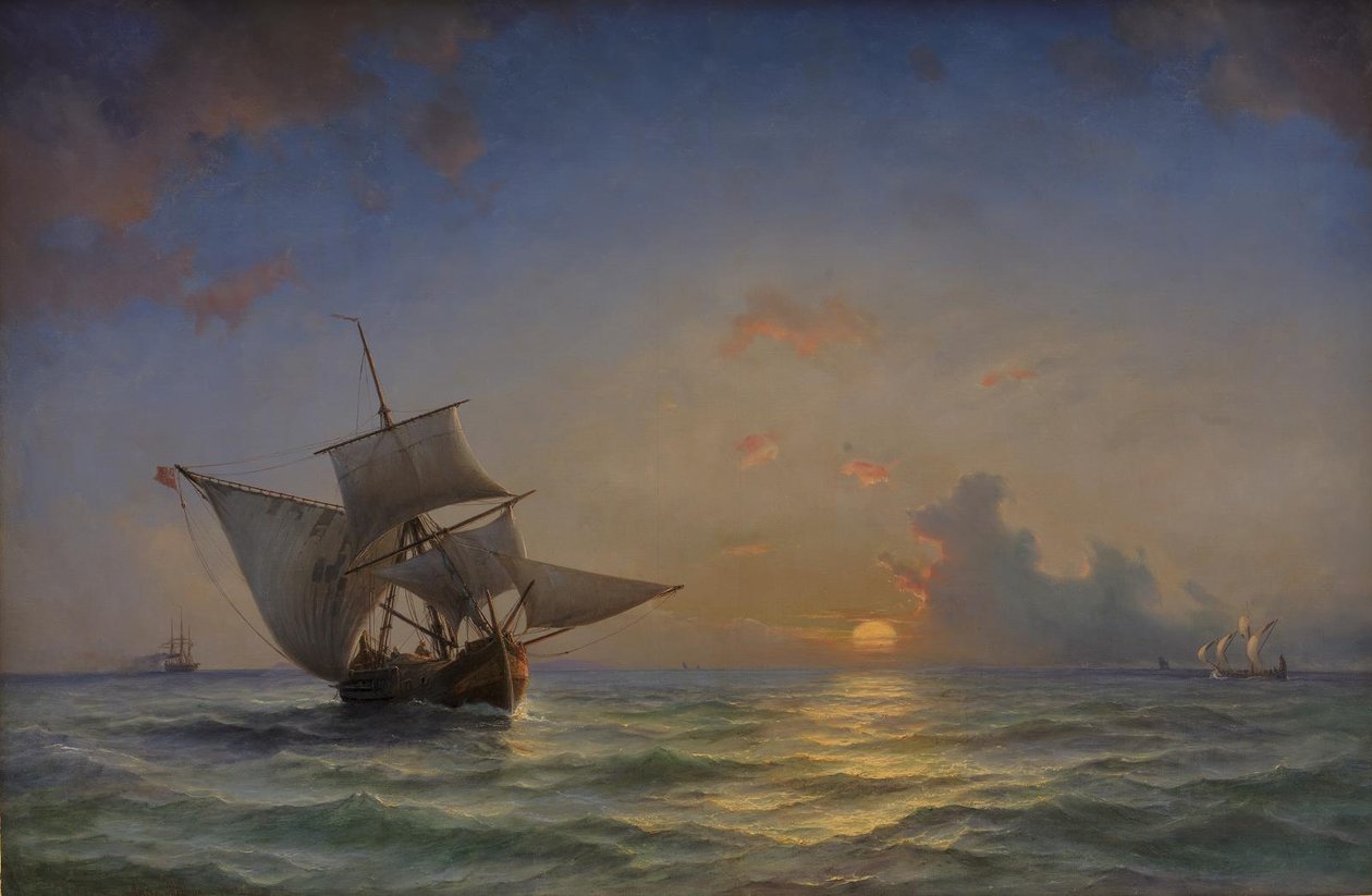 Un Paisaje Marino de Anton Melbye