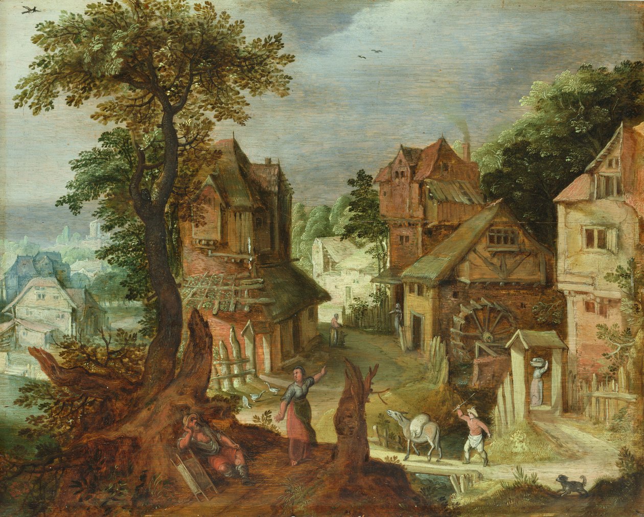 Paisaje de pueblo de Anton Mirou