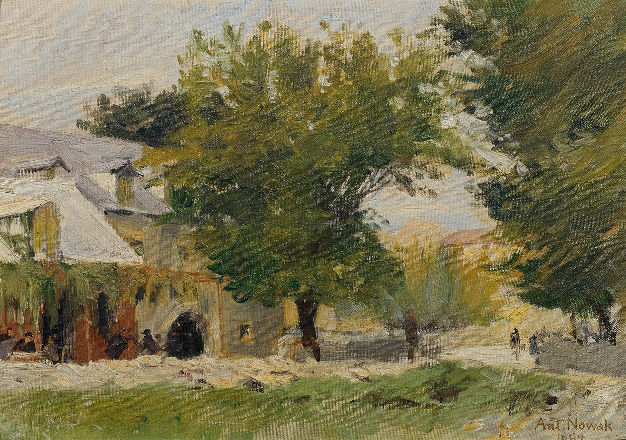 Posada en Salona en el camino a Glisse de Anton Nowak