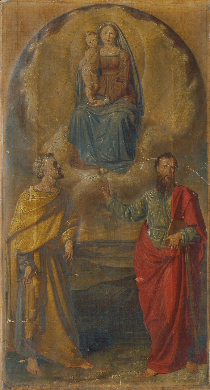 María con el niño Jesús y los Santos Pedro y Pablo de Anton Psenner