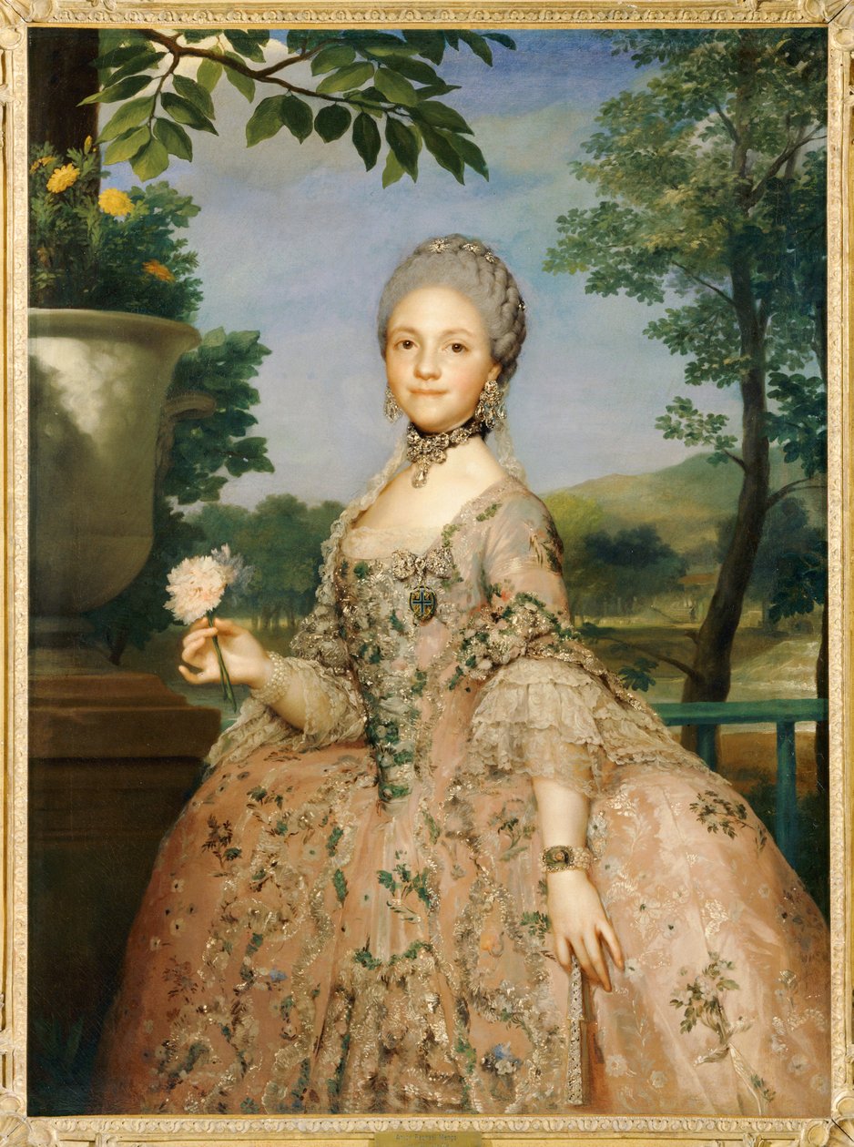 Marie-Louise de Parme, esposa de su primo ... de Anton Raphael (attr. to) Mengs