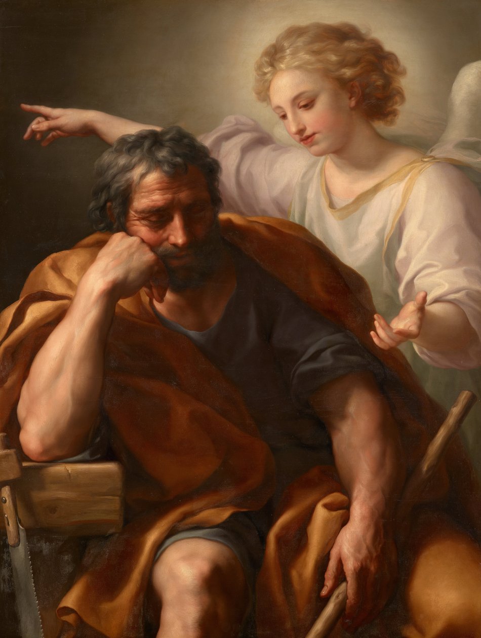 Alemán: Traum des Hl. Joseph El sueño de San José de Anton Raphael Mengs