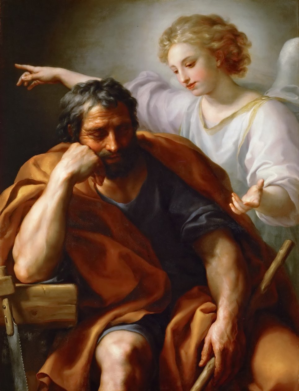 Alemán: Traum des Hl. Joseph El sueño de San José de Anton Raphael Mengs