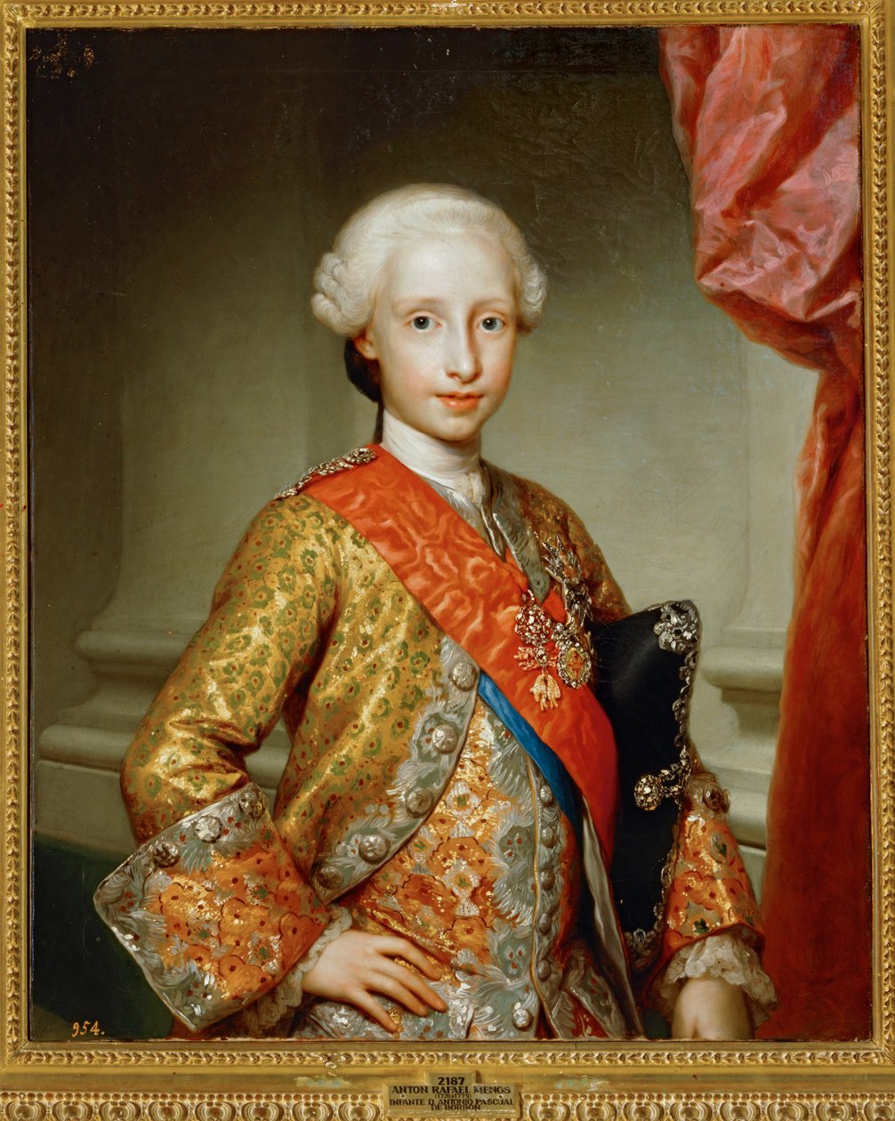 Infante Antonio Pascual de Borbón ... (pintura sobre lienzo) de Anton Raphael Mengs