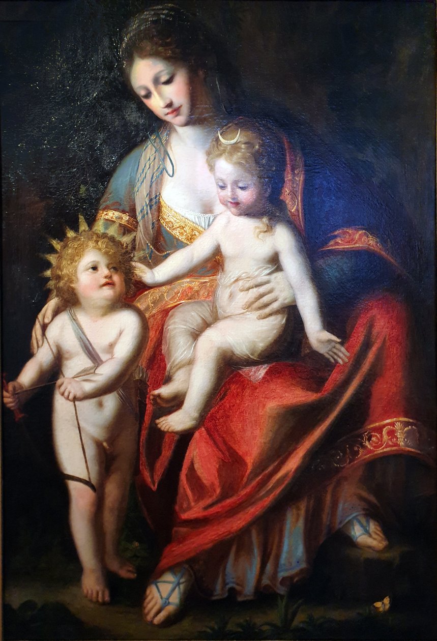 Latona con sus hijos Apollo y Diana de Anton Raphael Mengs