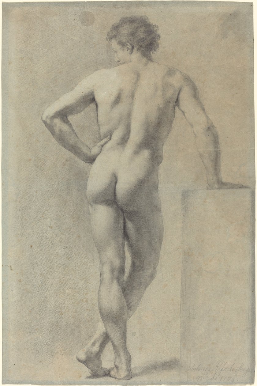 Estudio de desnudo masculino de Anton Raphael Mengs