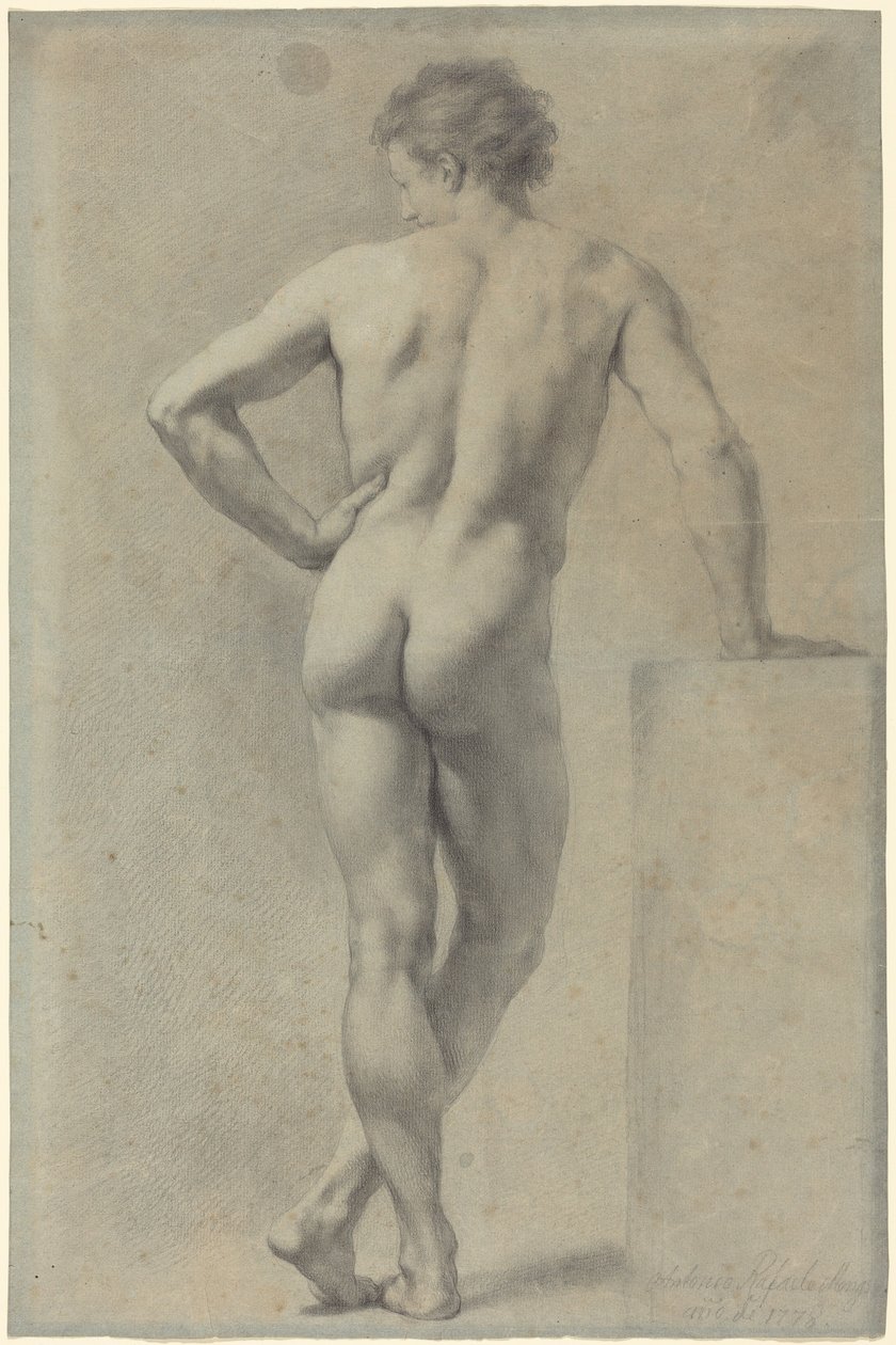 Estudio de desnudo masculino de Anton Raphael Mengs