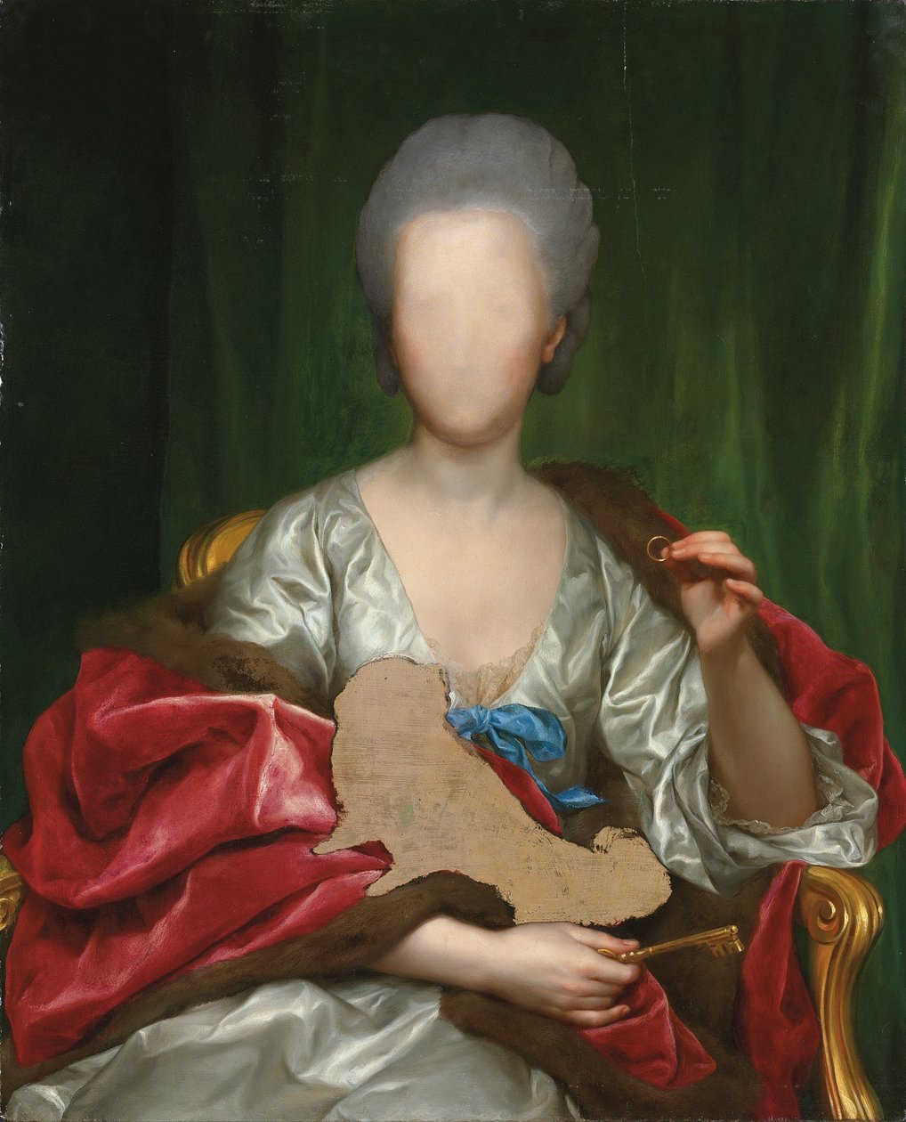 Mariana de Silva y Sarmiento (oil on panel) de Anton Raphael Mengs