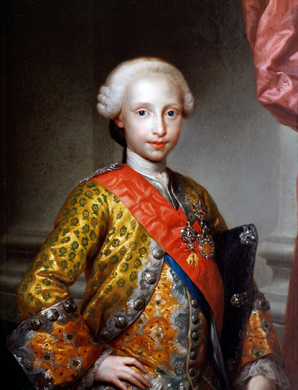 Retrato de Antonio Pascual de Borbón y Wettin de Anton Raphael Mengs