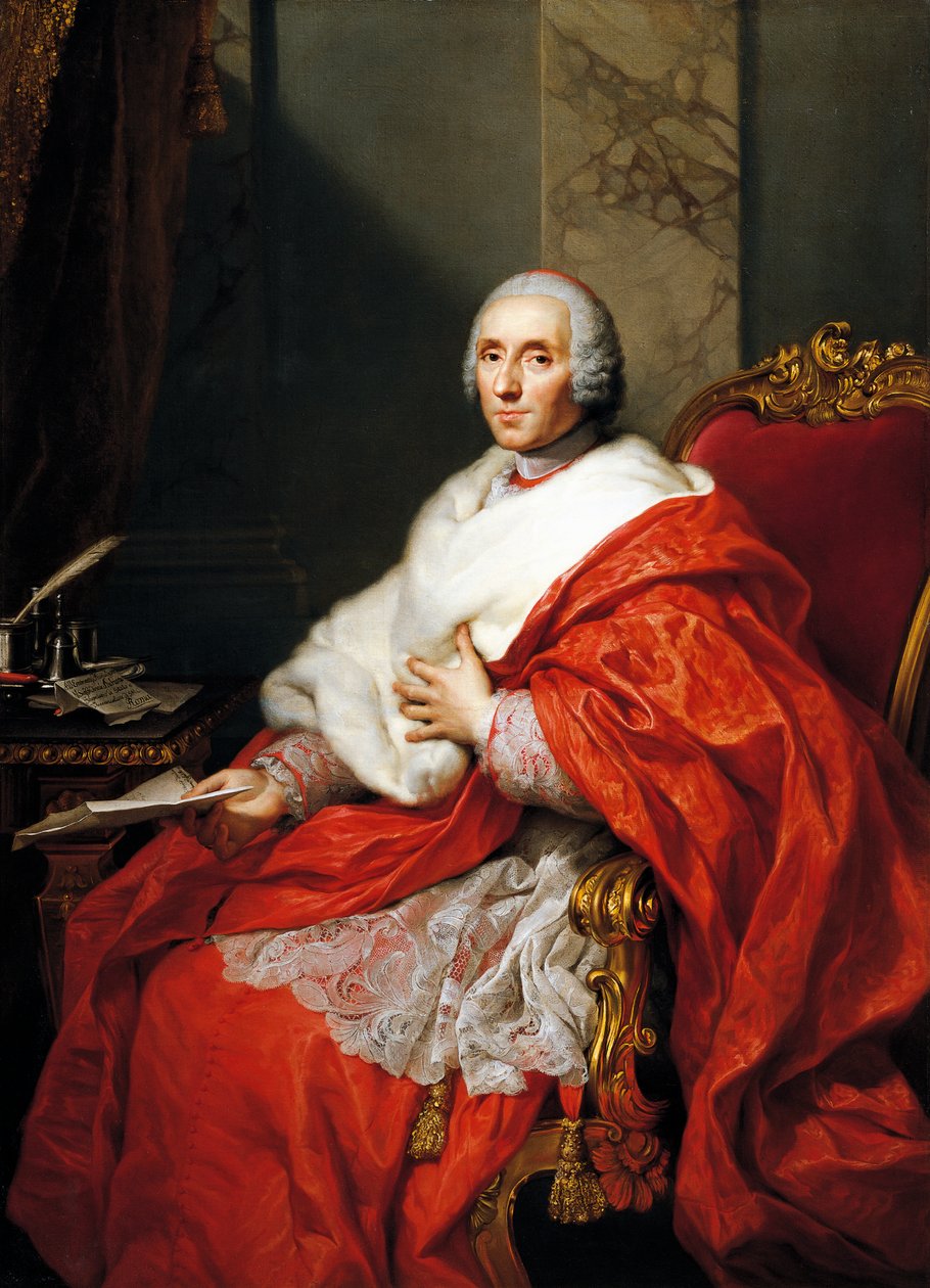 Retrato del Cardenal Alberico Archinto de Anton Raphael Mengs