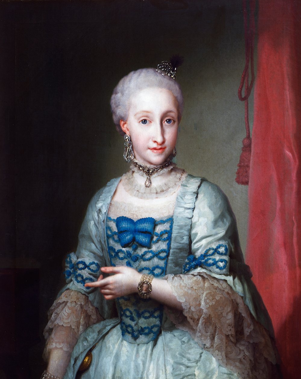 Retrato de la Infanta María Josefa de España, por Anton Raphael Mengs de Anton Raphael Mengs