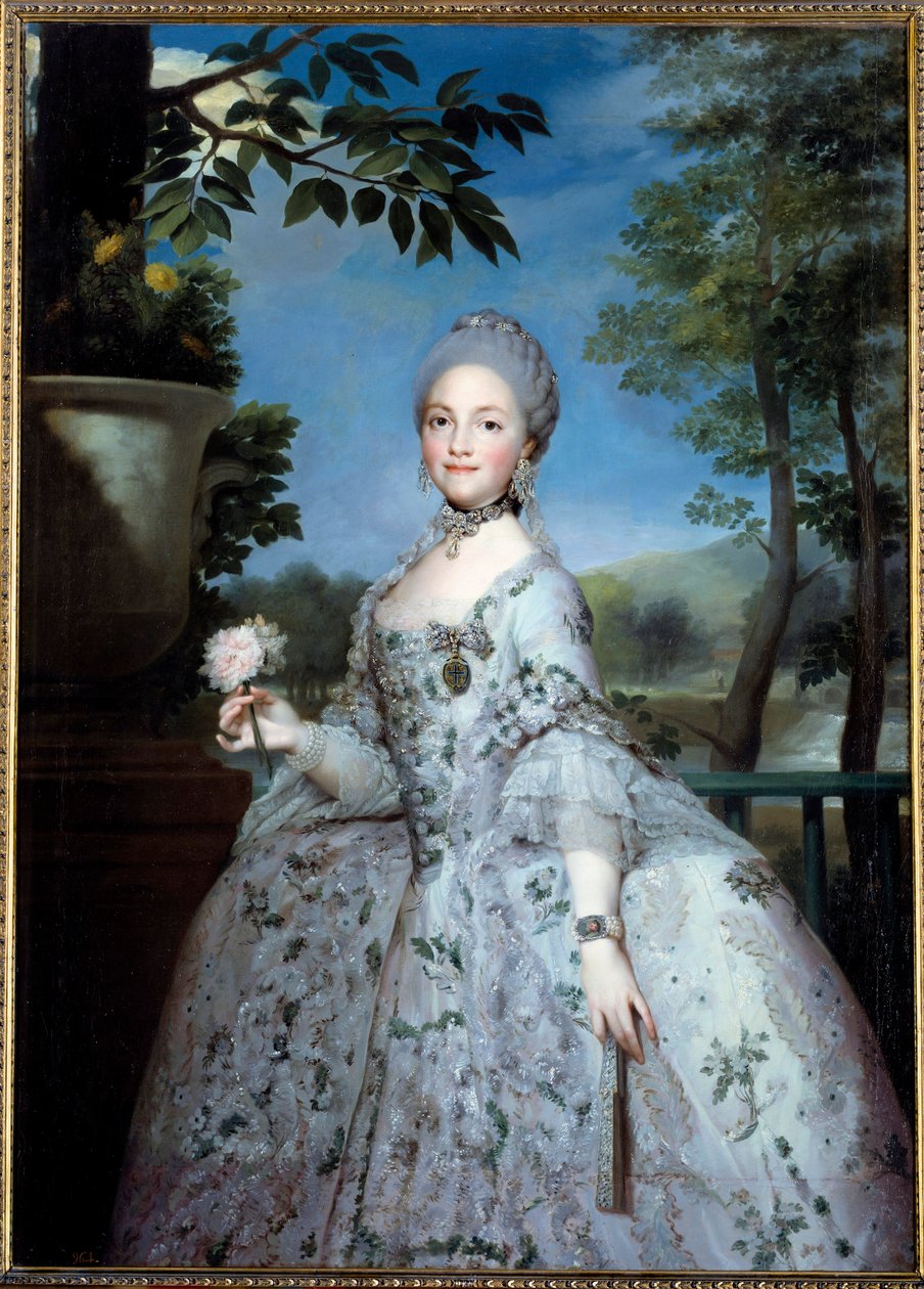 Retrato de María Luisa de Parma, Princesa de Asturias (1751-1819) de Anton Raphael Mengs