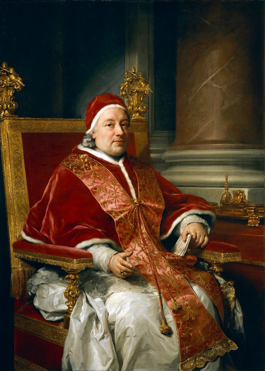 Retrato del Papa Clemente XIII Rezzonico de Anton Raphael Mengs