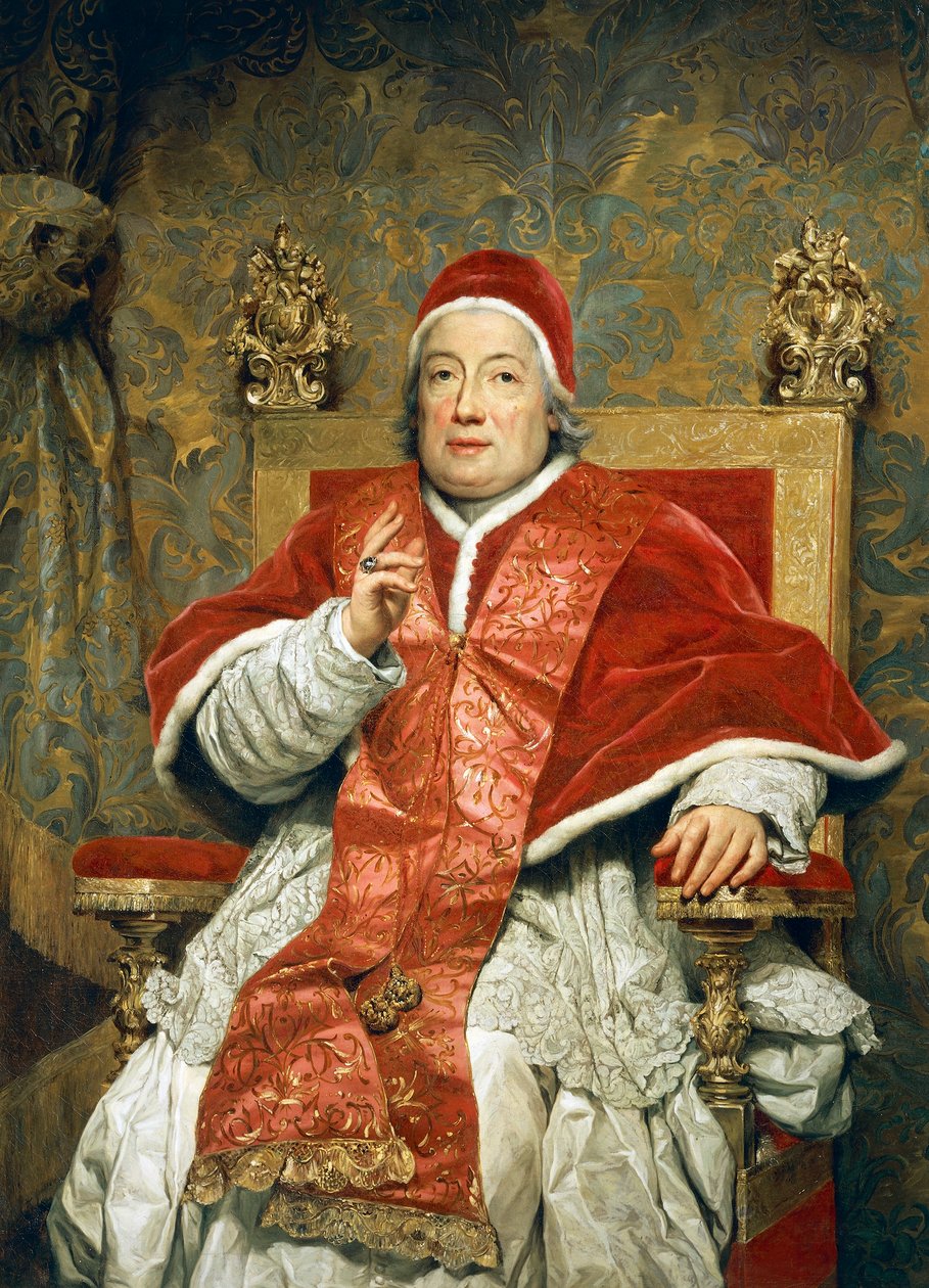 Retrato del Papa Clemente XIII Rezzonico de Anton Raphael Mengs