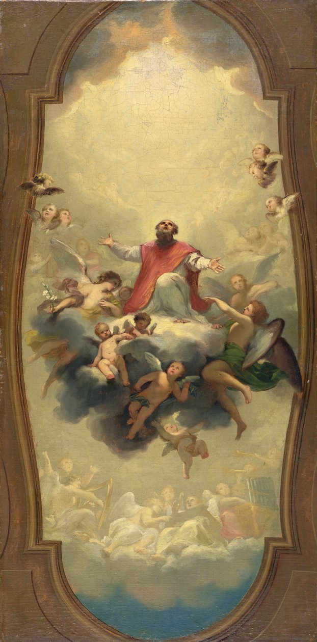 San Eusebio llevado al cielo, c.1757 (óleo sobre lienzo) de Anton Raphael Mengs