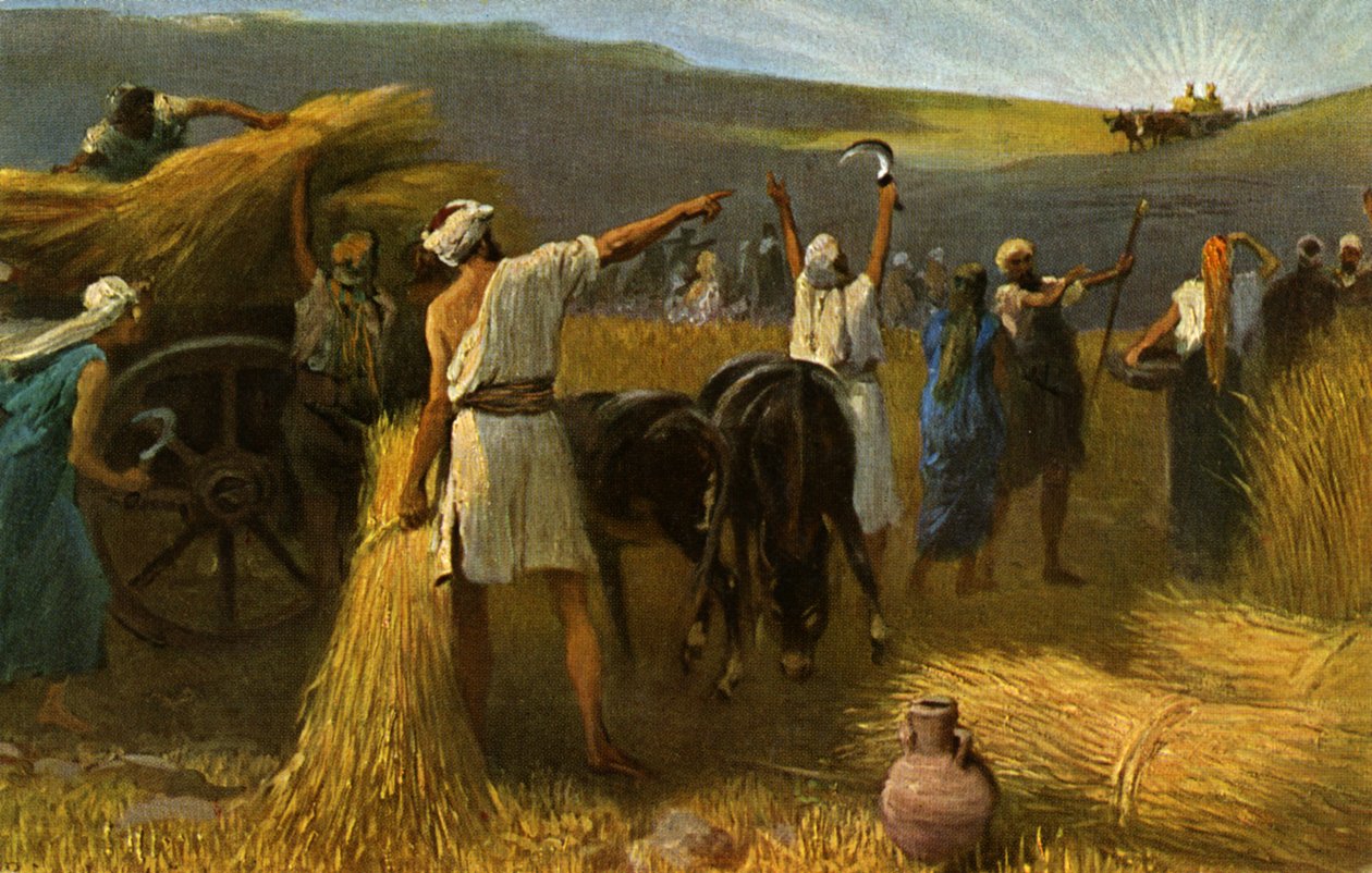 Retorno del Arca, Antiguo Testamento (imprimir) de Anton Robert (after) Leinweber