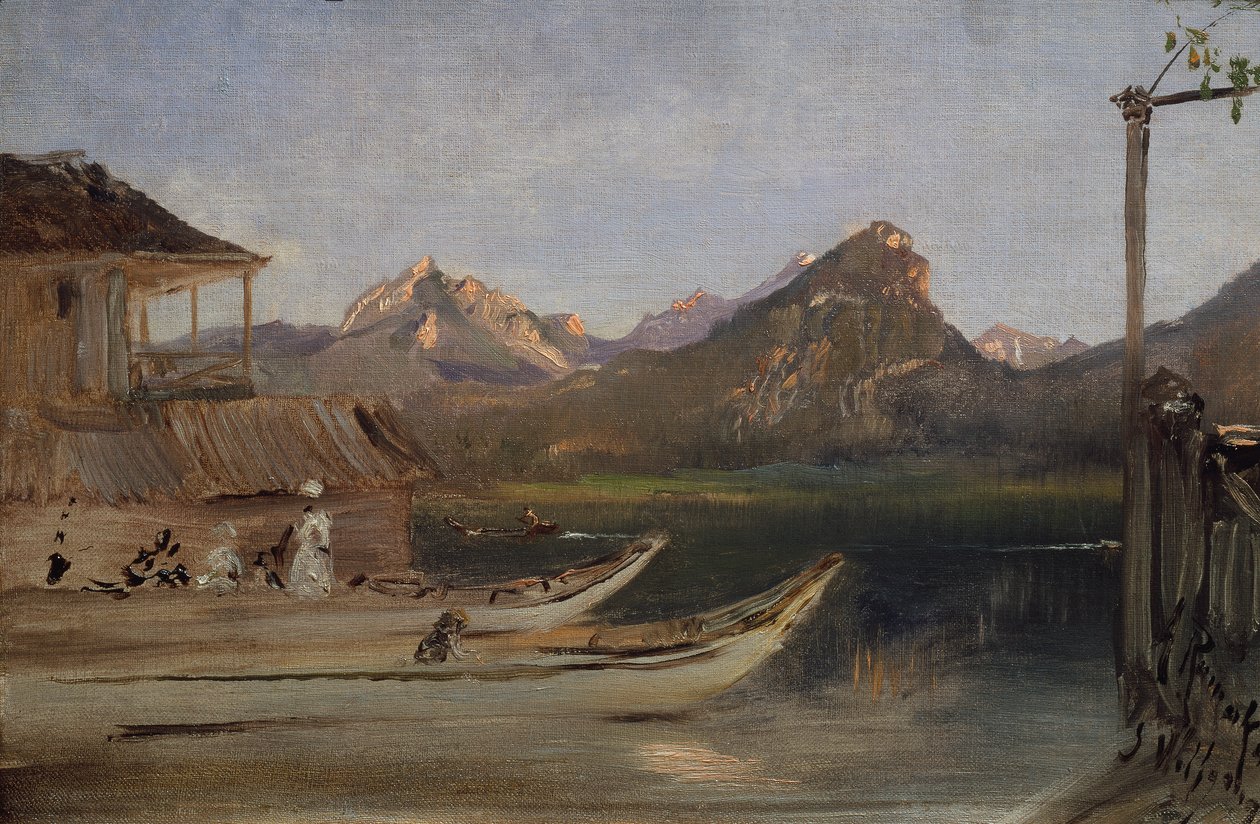 En el Wolfgangsee de Anton Romako