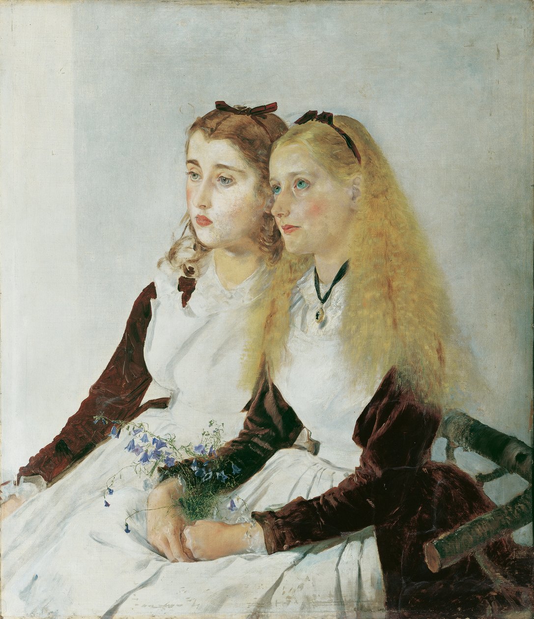 Las sobrinas del artista, Elisabeth y Maja de Anton Romako