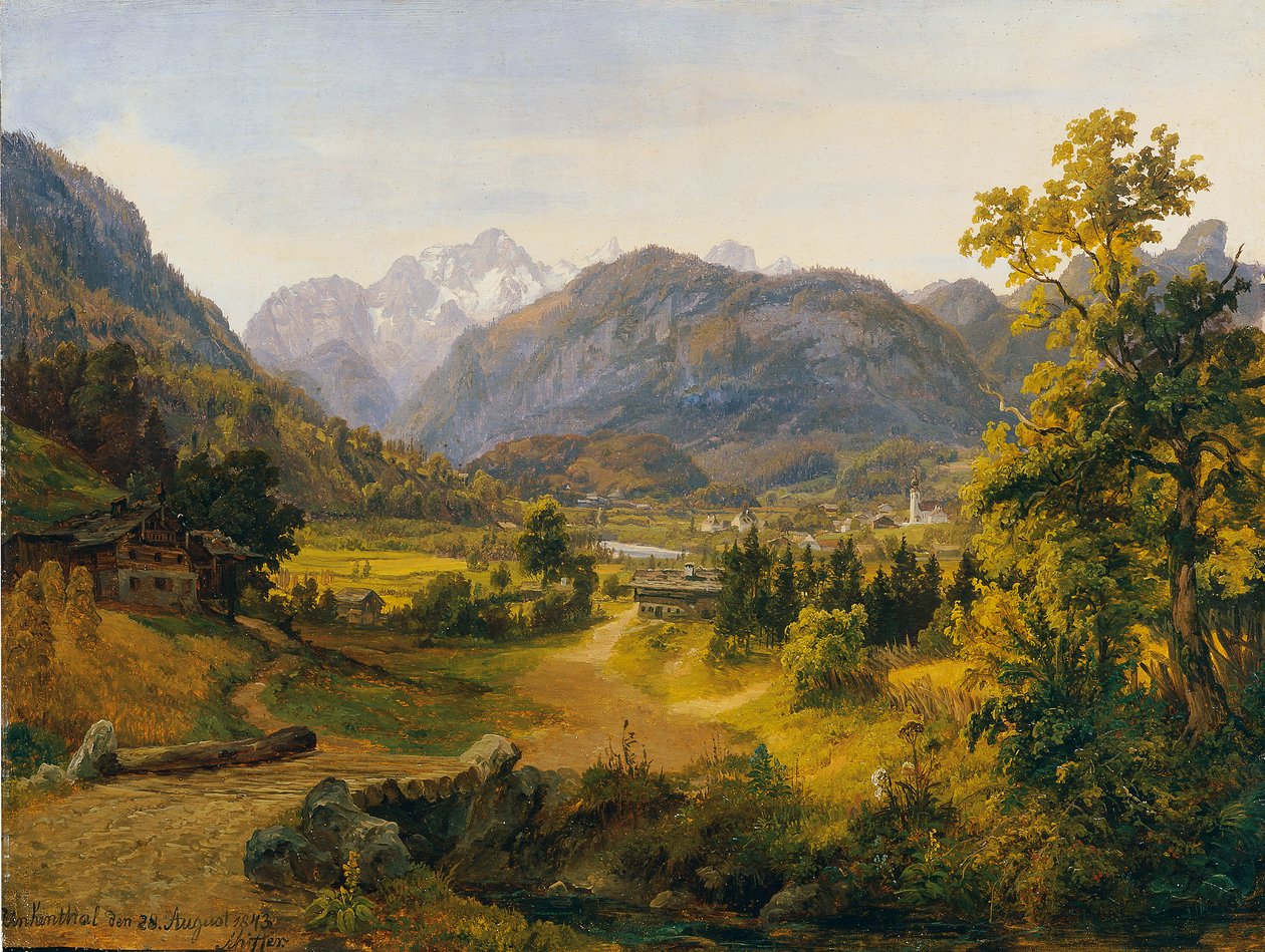 El valle Unken en Salzburgo de Anton Schiffer
