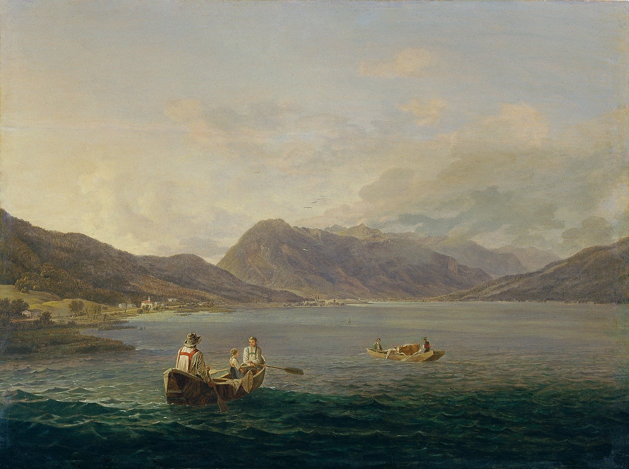 lago alpino austríaco de Anton Schiffer