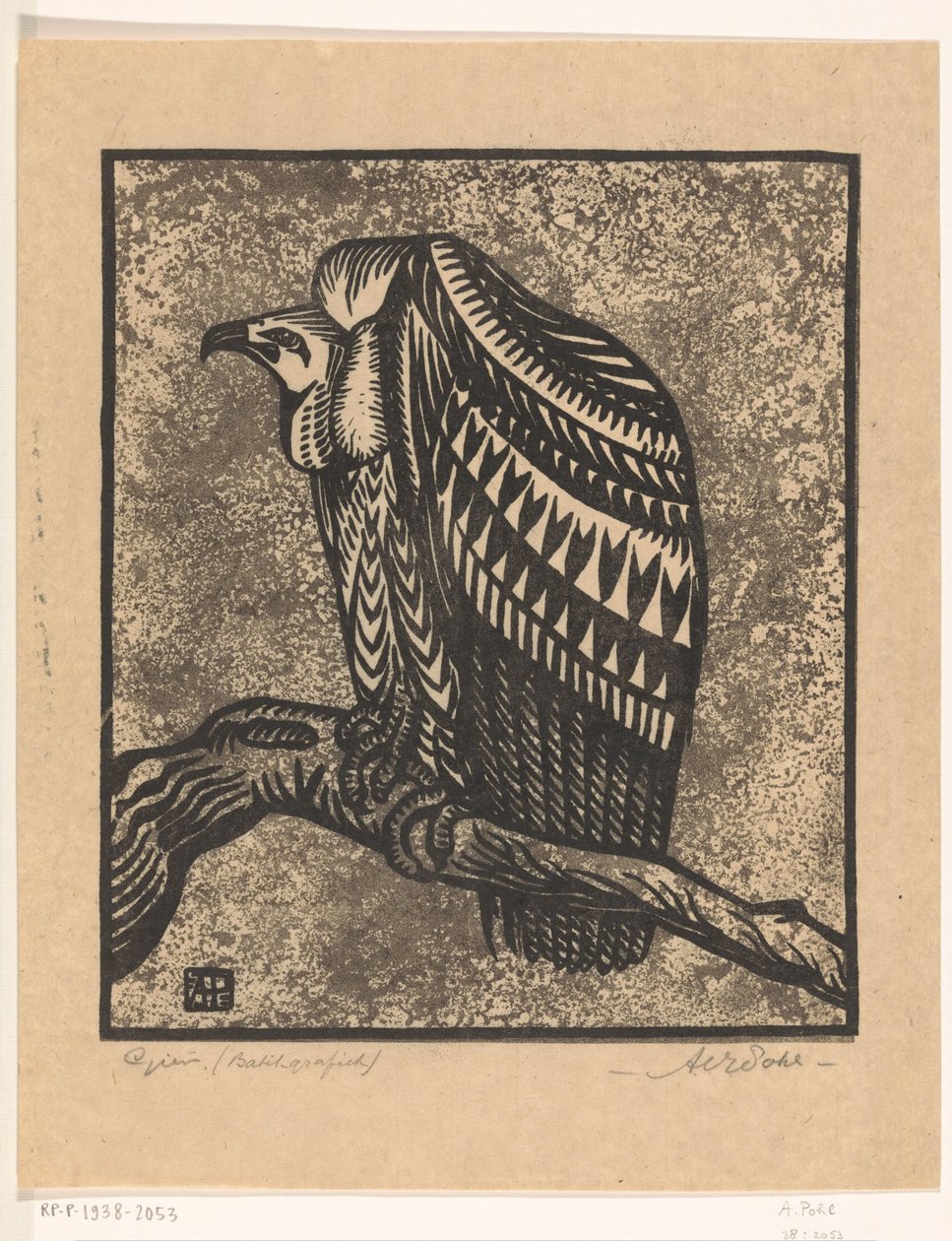 Gier (título original del objeto) de Anton Vincent Emanuel Pohl (signed by artist)