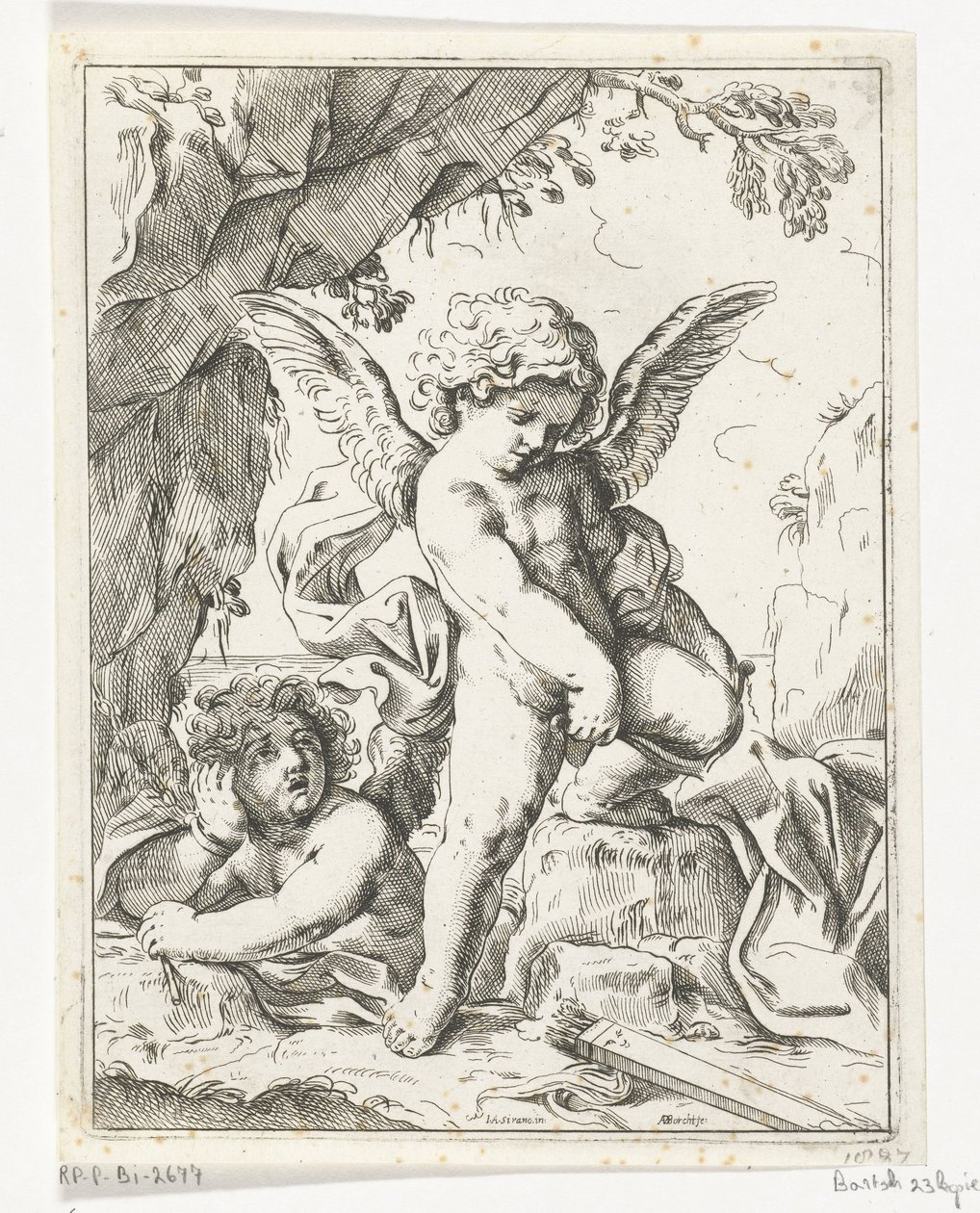 Cupido rompe su arco de Anton van der Borcht