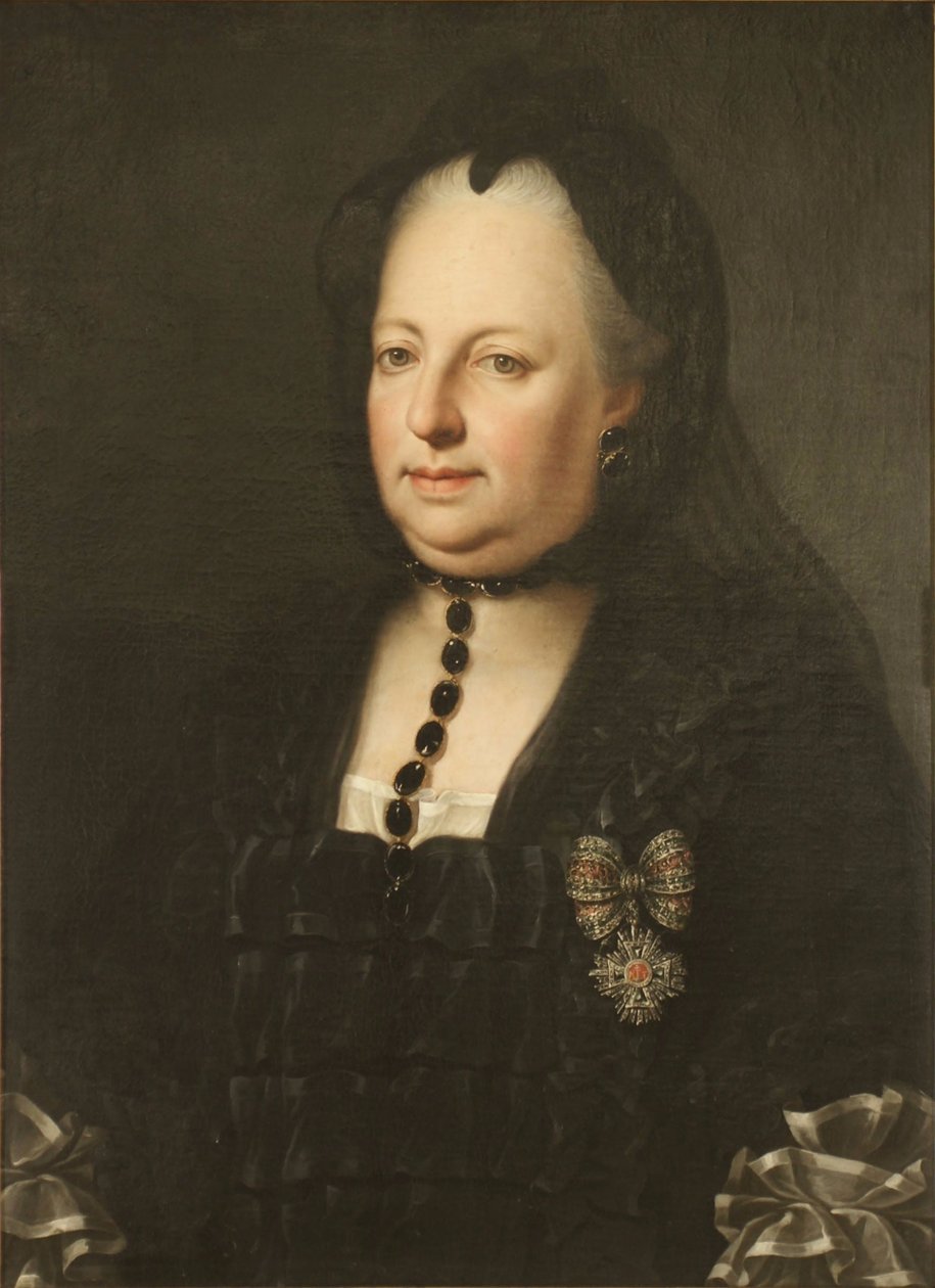María Teresa vestida de luto de Anton von Maron