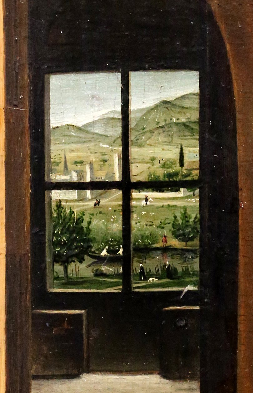 San Jerónimo en su estudio, detalle, c.1475 (óleo sobre tabla) de Antonello da Messina