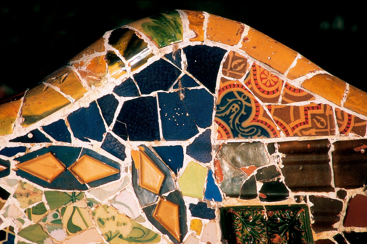 Parc Güell, Barcelona, (detalle) de Antoni Gaudi