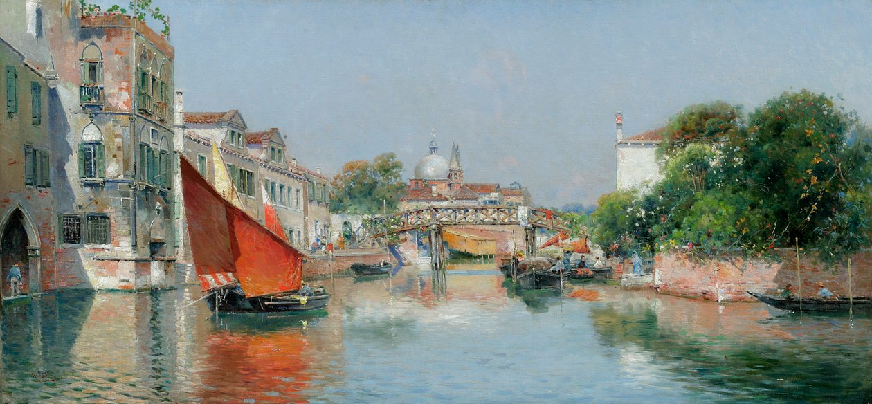 Un canal veneciano de Antonio Reyna Manescau
