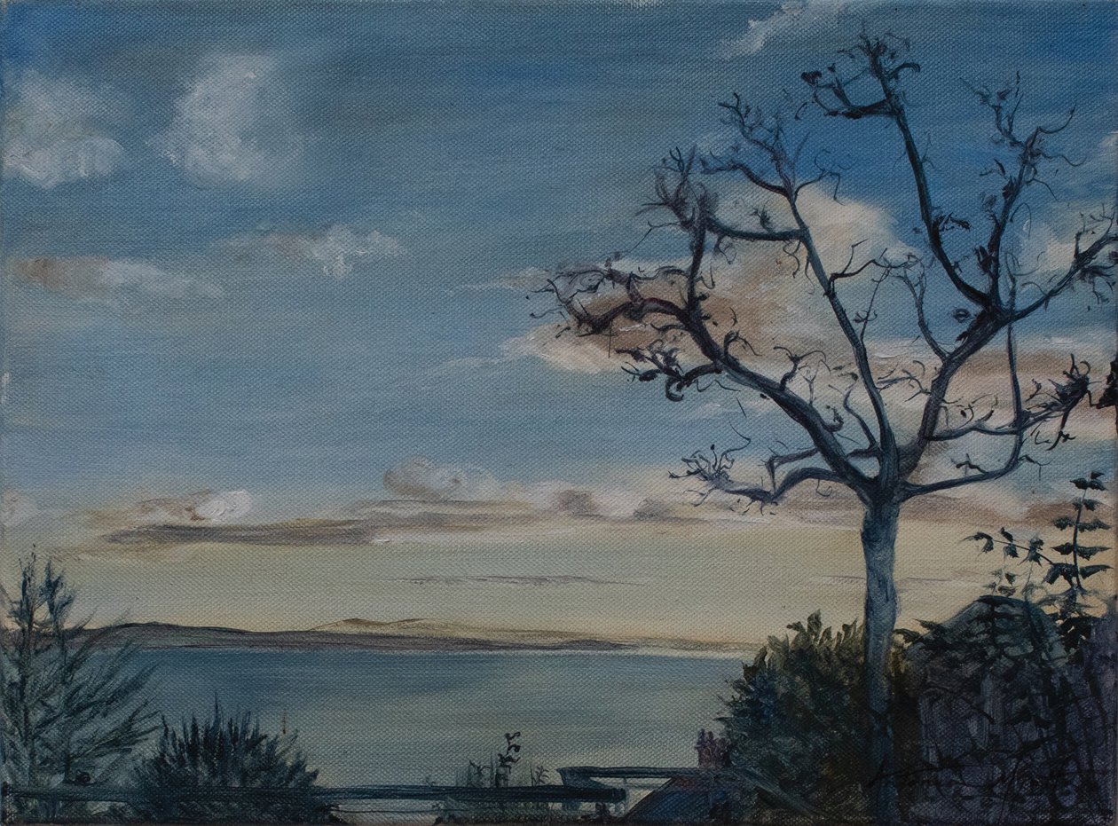 Ditcheat Hill, Somerset, 2019 (óleo sobre lienzo) de Antonia Myatt